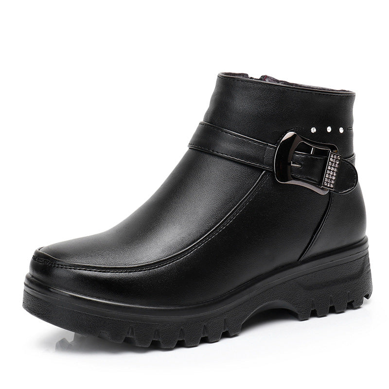 Bota Feminina de Couro Olivia