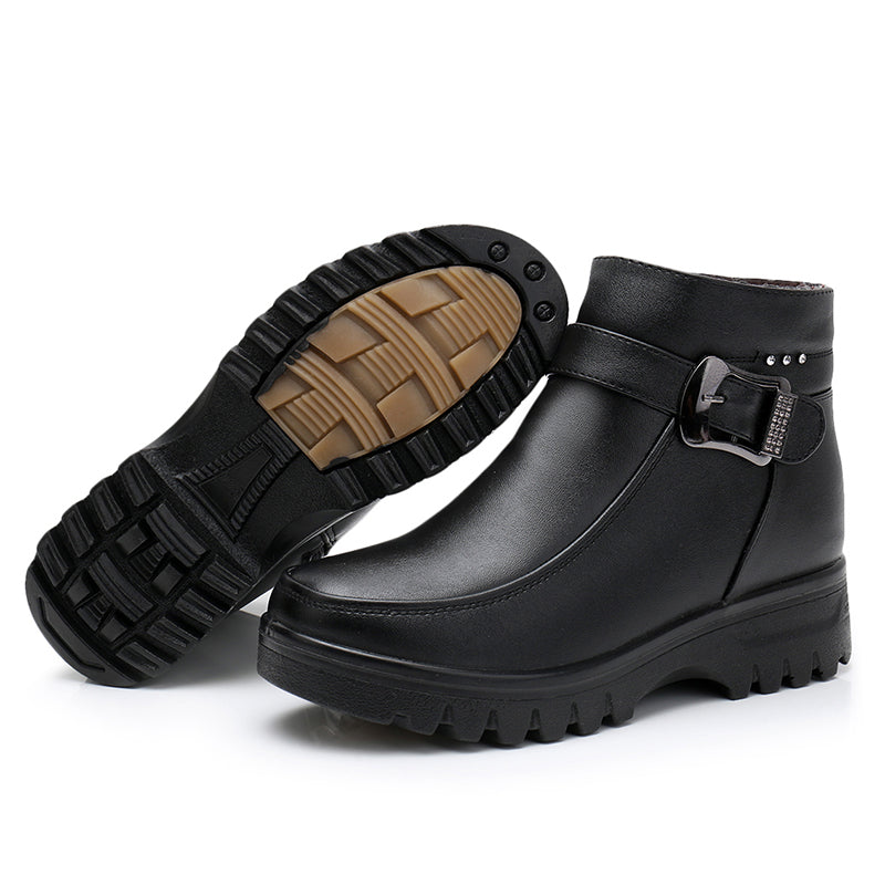 Bota Feminina de Couro Olivia