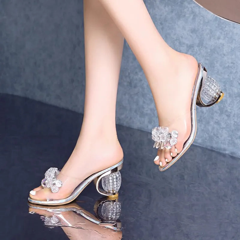 sandalia cristal, sandalia feminina, sandalia de salto, sandália feminina, sandalia salto grosso, sandalia salto bloco, sandalia salto baixo, sandálias femininas, sandalia prata salto grosso,