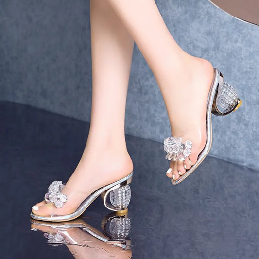 sandalia cristal, sandalia feminina, sandalia de salto, sandália feminina, sandalia salto grosso, sandalia salto bloco, sandalia salto baixo, sandálias femininas, sandalia prata salto grosso,