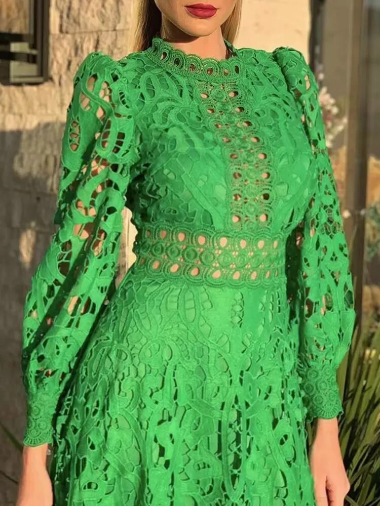vestido, vestido de festa, vestido verde, vestido de renda, vestido longo, vestido midi, vestido para casamento, vestido verde esmeralda, vestido manga longa,